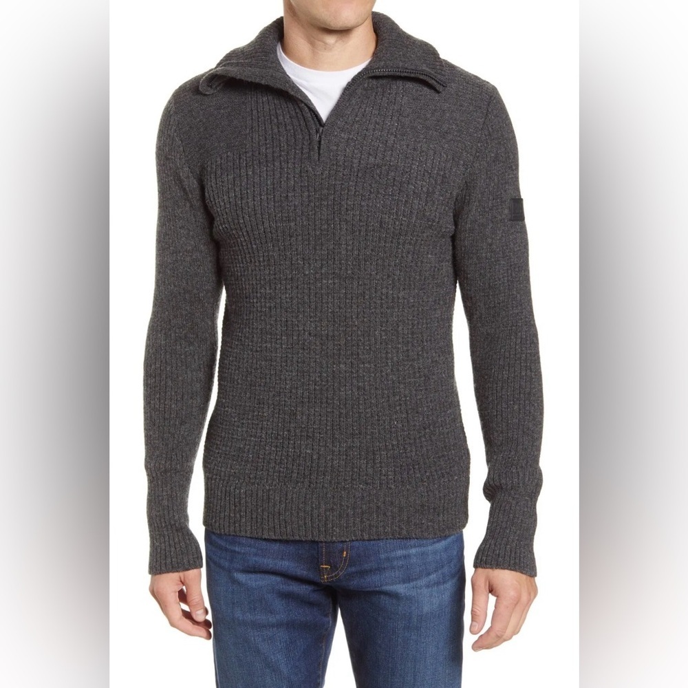 HELLY HANSEN  Marka Half Zip Wool Sweater Size Medium